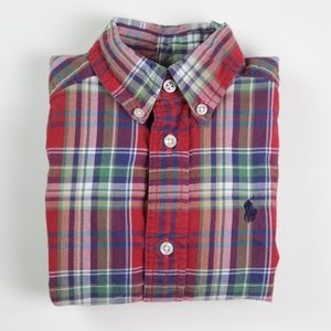 Polo Ralph Lauren Plaid Collared Boy's Dress Shirt